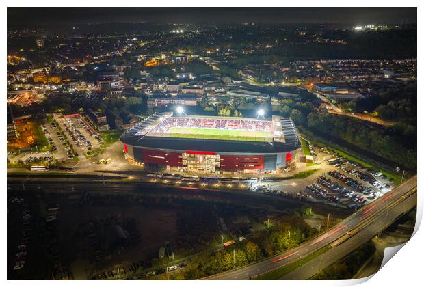 New York Stadium Match Night Print by Apollo Aerial Photography
