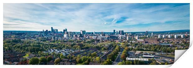 Manchester Skyline Print by Apollo Aerial Photography