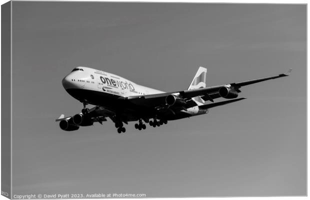 British Airways Boeing 747-436     Canvas Print by David Pyatt