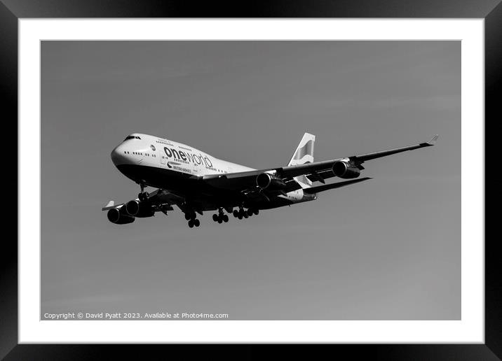 British Airways Boeing 747-436     Framed Mounted Print by David Pyatt
