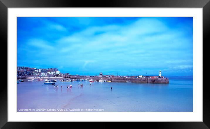 St. Ives Harbour Framed Mounted Print by Graham Lathbury