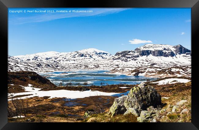 Hardanger landscape Norway Framed Print by Pearl Bucknall