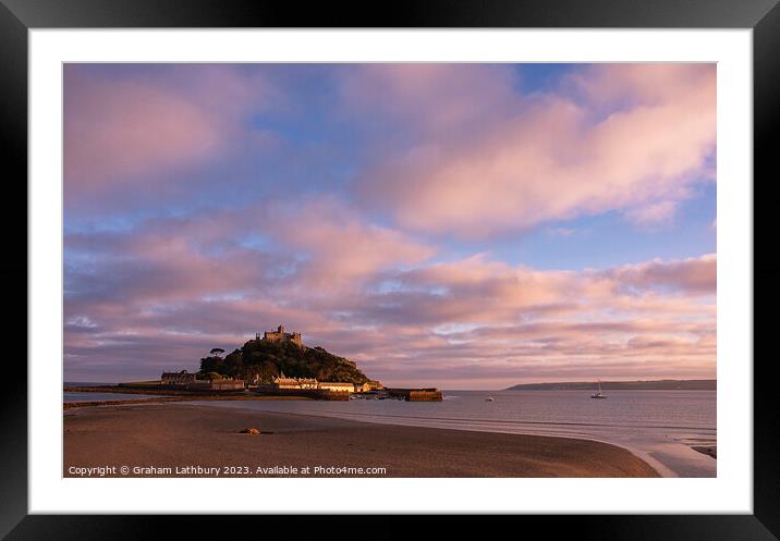 St. Michael's Mount Cornwall Framed Mounted Print by Graham Lathbury