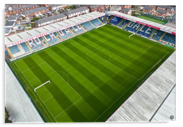 Rochdale Football Club Acrylic by Apollo Aerial Photography