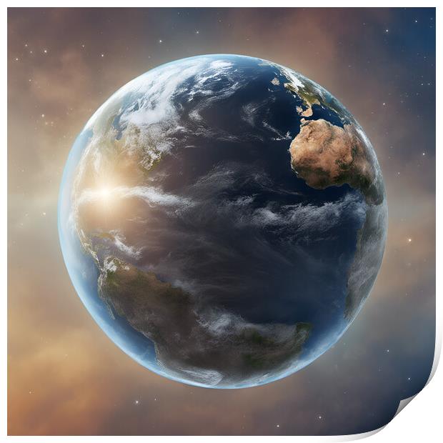 Planet Earth Print by Picture Wizard