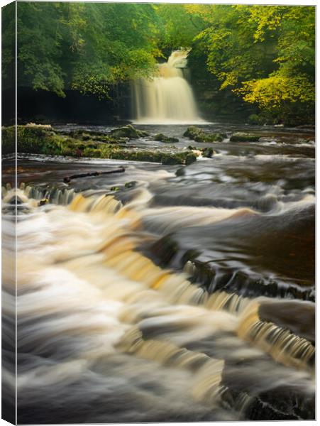 West Burton Falls Canvas Print by Kevin Winter