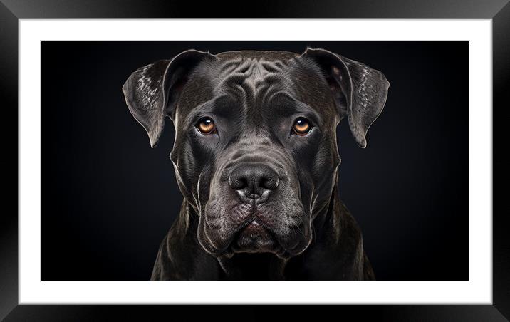 Cane Corso Framed Mounted Print by K9 Art