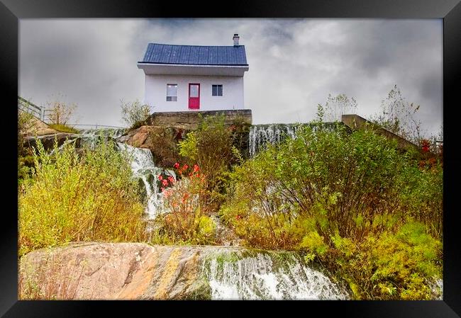 Last House Standing - Chicoutimi, Quebec, Canada Framed Print by Martyn Arnold