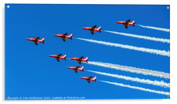 The Red Arrows Acrylic by Tom McPherson