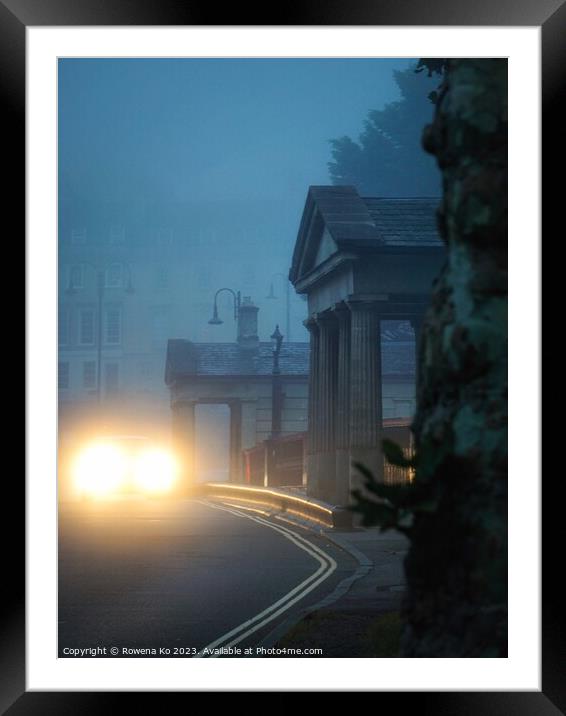Misty Morning on Cleveland Bridge Framed Mounted Print by Rowena Ko
