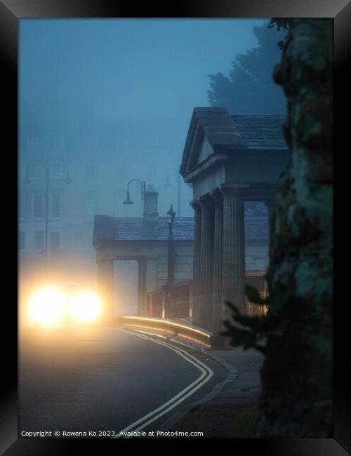 Misty Morning on Cleveland Bridge Framed Print by Rowena Ko