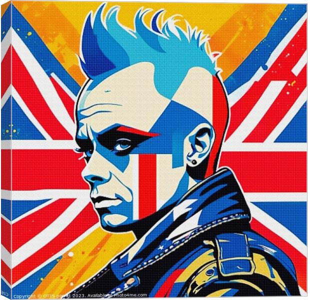 KEITH FLINT 5 Canvas Print by OTIS PORRITT