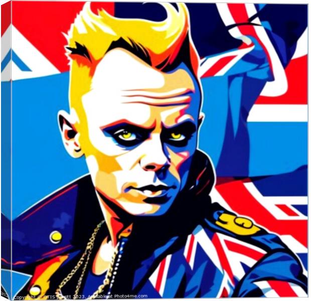 KEITH FLINT 6 Canvas Print by OTIS PORRITT