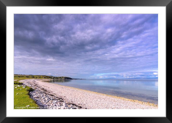 Calm Waters and Amazing Skies at Claggain Bay Framed Mounted Print by Kasia Design