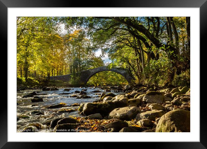 Autumn at Ivelets Framed Mounted Print by kevin cook