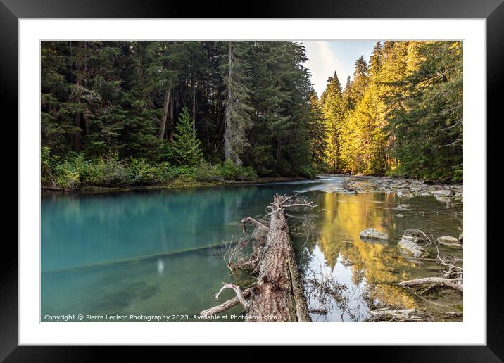 Serenity of Cheakamus River in Whistler, BC Framed Mounted Print by Pierre Leclerc Photography