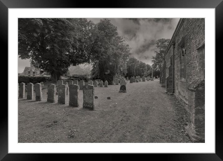 Rutland Graveyard Framed Mounted Print by Glen Allen