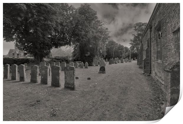 Rutland Graveyard Print by Glen Allen