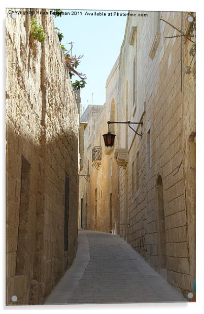 Mdina Passage (Colour) Acrylic by Sean Foreman