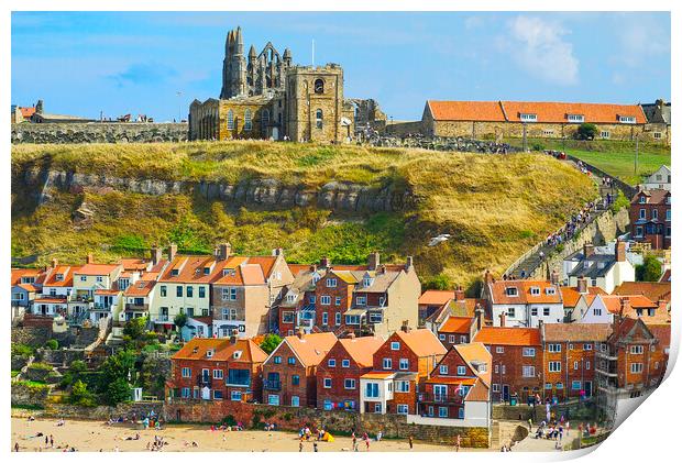 Beautiful  Whitby  Print by Alison Chambers