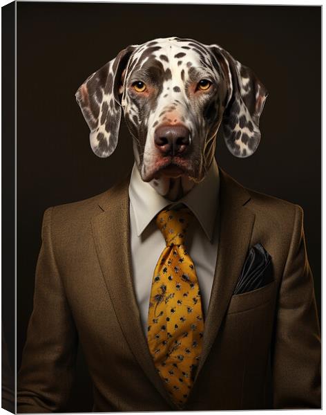 Catahoula Leopard Dog Canvas Print by K9 Art