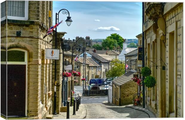 Honley in Huddersfield  Canvas Print by Alison Chambers
