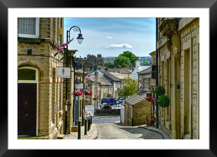 Honley in Huddersfield  Framed Mounted Print by Alison Chambers