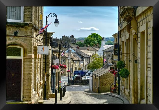 Honley in Huddersfield  Framed Print by Alison Chambers