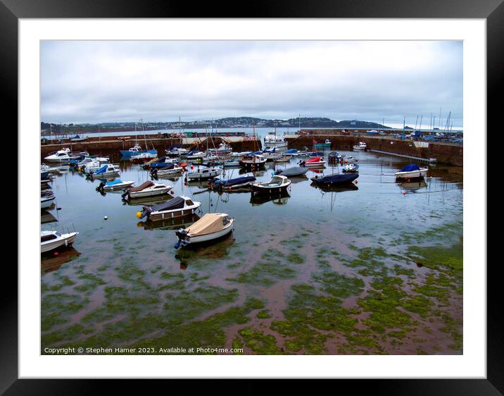 Incoming Tide Paignton Harbour Framed Mounted Print by Stephen Hamer