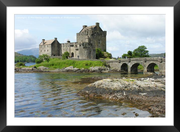 Eilean Donan Castle in Summer Framed Mounted Print by Phil Banks