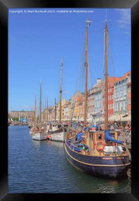 Nyhavn Waterfront Copenhagen Denmark Framed Print by Pearl Bucknall