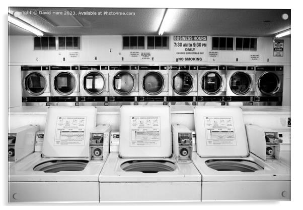 Fresno Laundromat Acrylic by David Hare