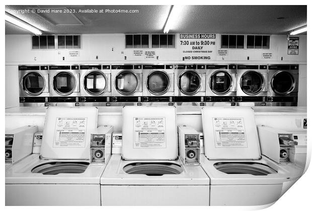 Fresno Laundromat Print by David Hare
