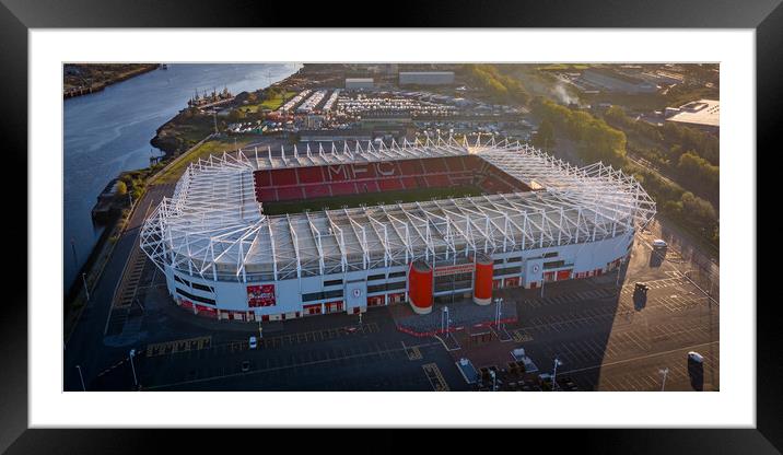Riverside Stadium  Framed Mounted Print by Apollo Aerial Photography