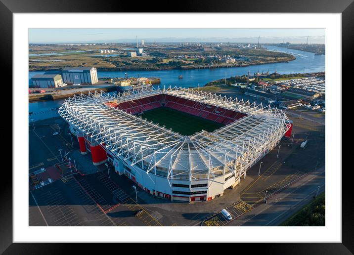 Riverside Stadium Framed Mounted Print by Apollo Aerial Photography