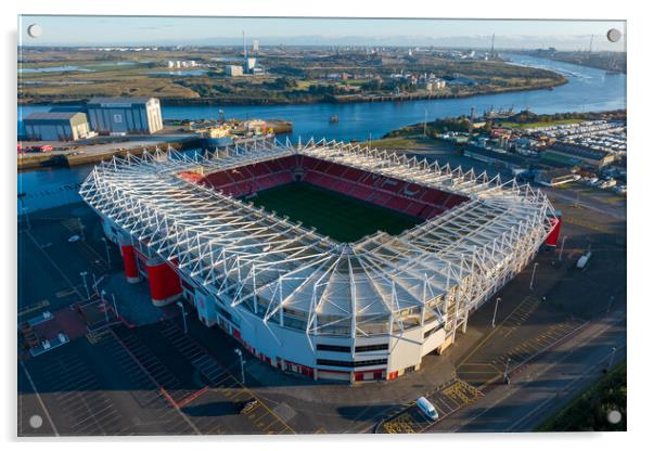 Riverside Stadium Acrylic by Apollo Aerial Photography