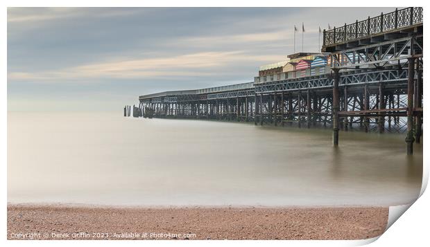 Hastings pier Print by Derek Griffin