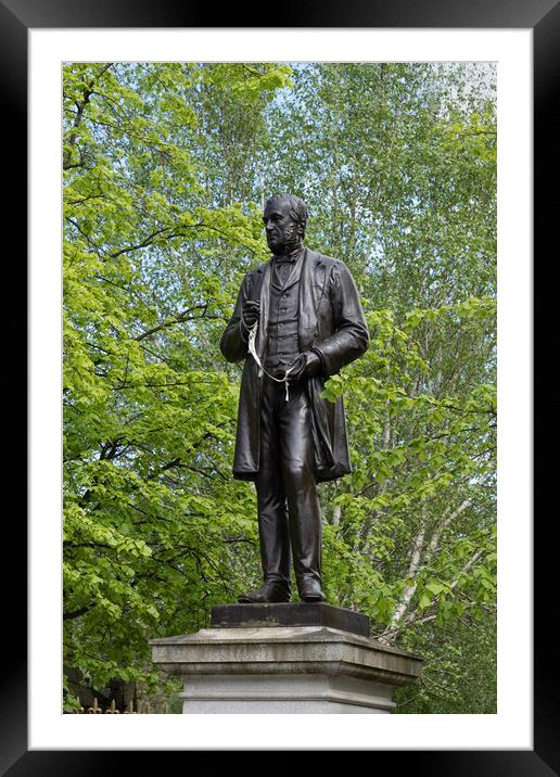 Monument to James White in Glasgow Framed Mounted Print by Artur Bogacki