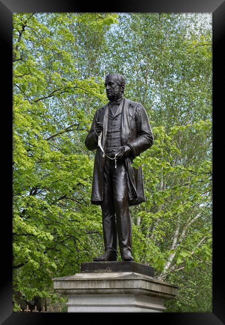 Monument to James White in Glasgow Framed Print by Artur Bogacki