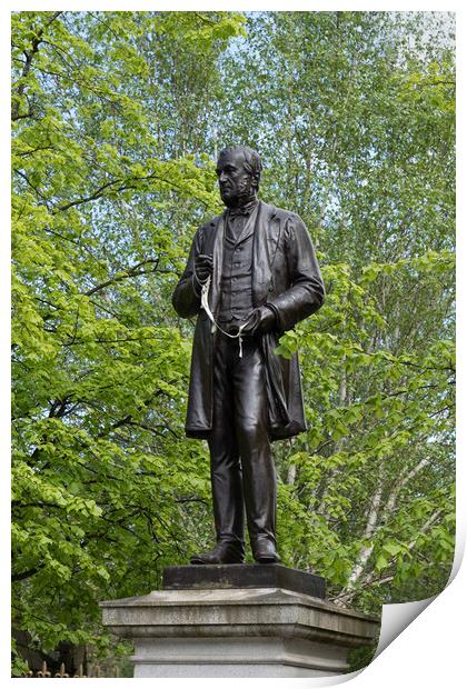 Monument to James White in Glasgow Print by Artur Bogacki