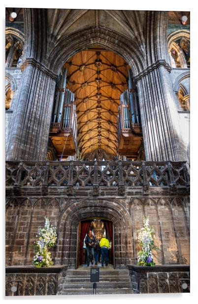 Interior Of Glasgow Cathedral Acrylic by Artur Bogacki