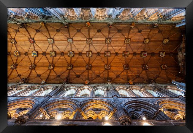 Glasgow Cathedral Choir Vault In Scotland Framed Print by Artur Bogacki