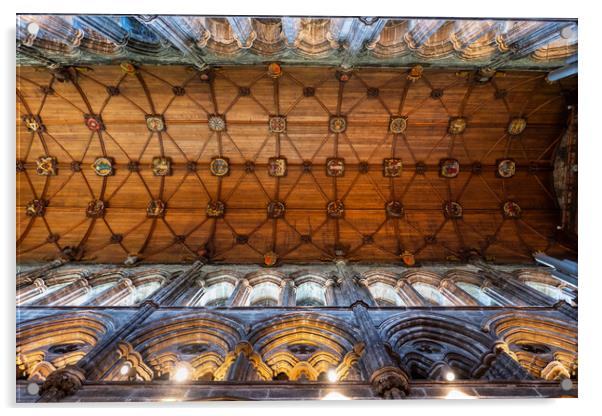 Glasgow Cathedral Choir Vault In Scotland Acrylic by Artur Bogacki