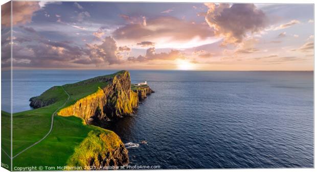 Sunset at Neist Point, Isle of Skye Canvas Print by Tom McPherson