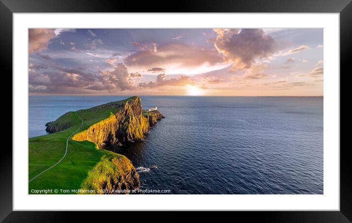 Sunset at Neist Point, Isle of Skye Framed Mounted Print by Tom McPherson
