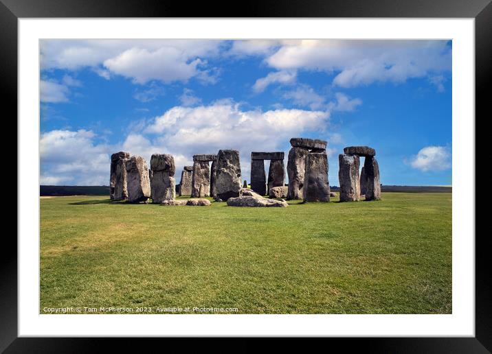 Stonehenge Framed Mounted Print by Tom McPherson