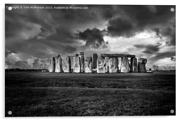 Stonehenge in Mono Acrylic by Tom McPherson