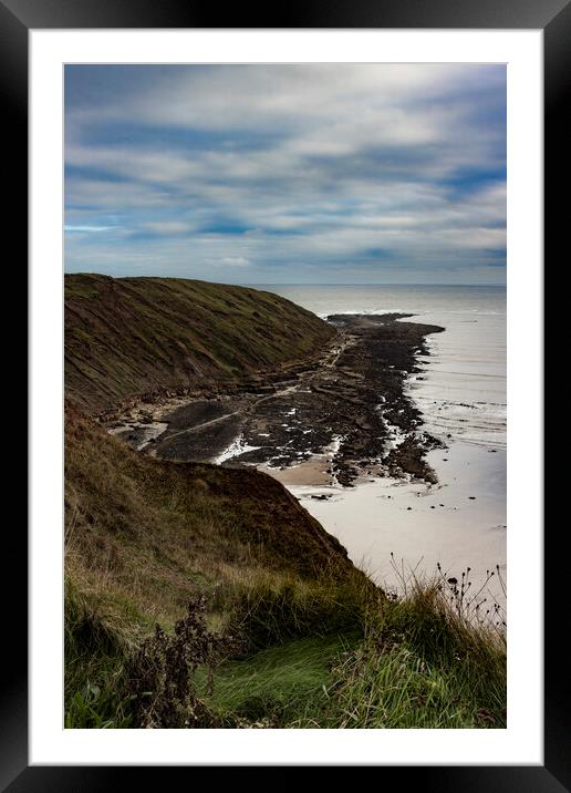 The Brigg from Filey Brigg II Framed Mounted Print by Glen Allen