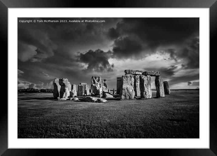 Stonehenge Historic Monument Framed Mounted Print by Tom McPherson