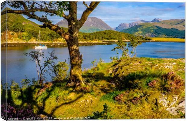 Late Summer on Loch Leven Canvas Print by geoff shoults